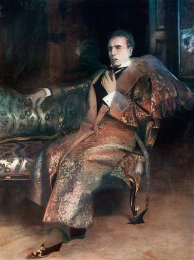 シャーロックホームズ、c1902のウィリアムジレット 作： Unbekannt
