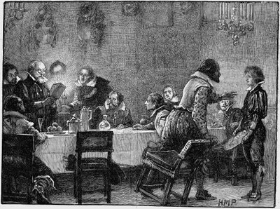 ウィリアムパーカーモンティーグル卿、陰謀の警告の手紙を受け取った、1605年 作： Unbekannt