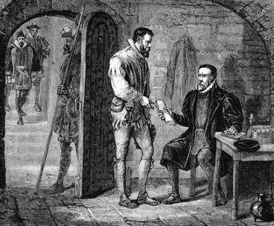 ウィリアム・ティンデール、英語翻訳家、1536年19世紀後半 作： Unbekannt