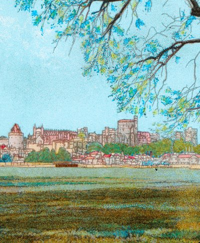 テムズ川からウィンザー城、c1902 作： Unbekannt
