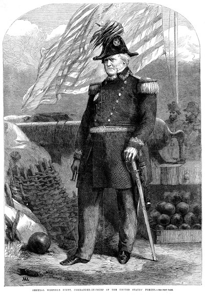 ウィンフィールドスコット、アメリカの兵士、1861 作： Unbekannt