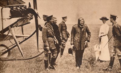 飛行機で旅行した後のウィンストンチャーチル、c1914 1935 作： Unbekannt