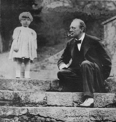 ウィンストンチャーチルと娘のメアリー、チャートウェル、c24年、1945年 作： Unbekannt