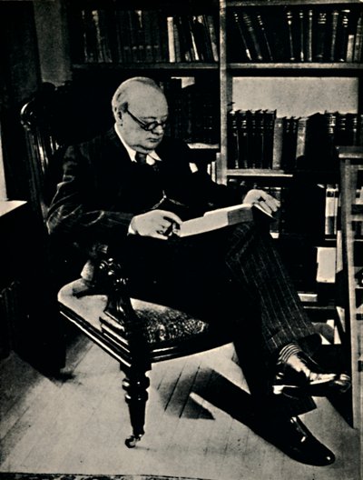 ウィンストンスペンサーチャーチルの図書館、1945年。 作： Unbekannt