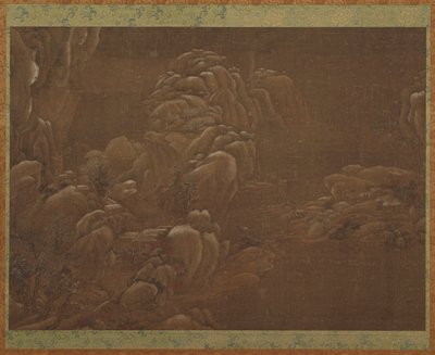 冬の風景、明または清王朝、15 ～ 18 世紀。 作： Unbekannt