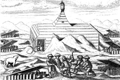 ウィレムバレンツの北極探検の冬の宿舎、1596〜1597年 作： Unbekannt
