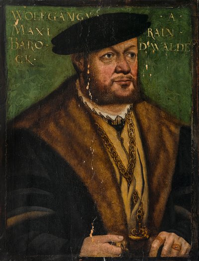 ヴォルフ・フォン・マクスライン 1500-1561年頃、ヴァルデックのフライヘル（1530年頃）。 作： Unbekannt