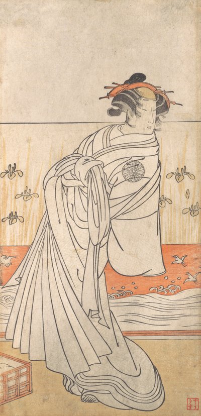 立っている女性。 作： Unbekannt
