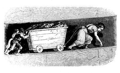 女性と子供の石炭パター、スコットランド中東ロージアン、c1848 作： Unbekannt