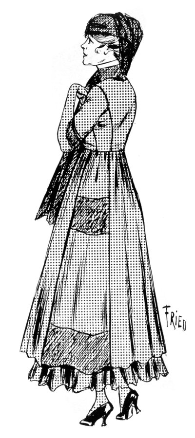 クレープの裾とシルクのベールで包まれた女性たち（1915年） 作： Unbekannt