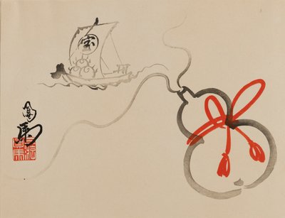 木版画 - 宝船 作： Unbekannt