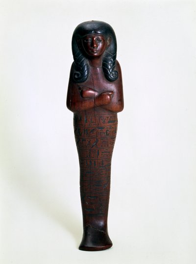 Mutry、古代エジプト、紀元前16世紀または15世紀の木製のウシャブティ人形 作： Unbekannt