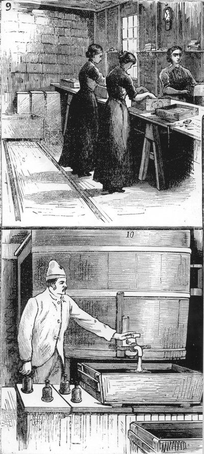 ノーベル爆発物会社の労働者、アーディア、エアシャー、1884 作： Unbekannt