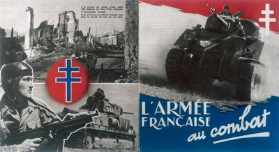 第二次世界大戦：無料のフランスの宣伝ポスターc1942-1944 作： Unbekannt