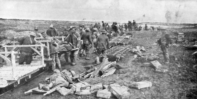 負傷した避難場所、フランス、ヴィミー、第一次世界大戦、1917年4月 作： Unbekannt