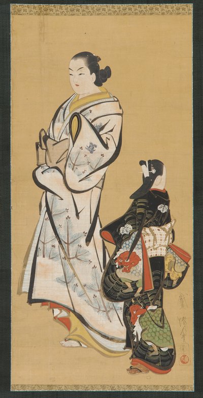 湯所 案ｄ あ 技ｒｌ 禿、 江戸 ペリオｄ、 １６１５ー１８６８。 作： Unbekannt