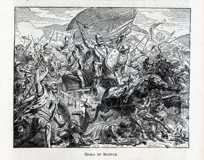 戦闘中のジスカ、1882 作： Unbekannt