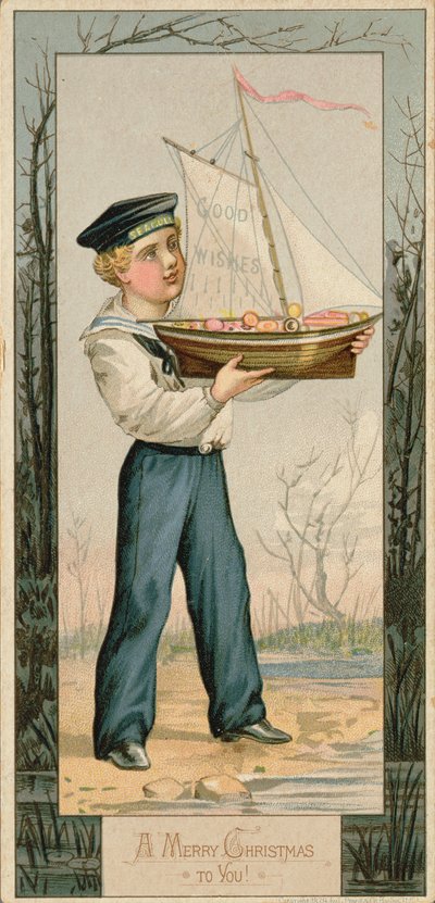 あなたにメリークリスマス、クリスマスカード、1879 作： Unbekannt Unbekannt