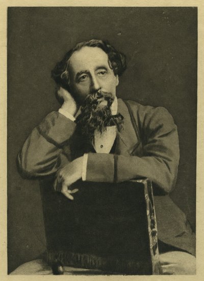 チャールズ・ディケンズ、ハーバート・ワトキンス（b.1828）による写真後の肖像（メゾチント） 作： Unbekannt Unbekannt