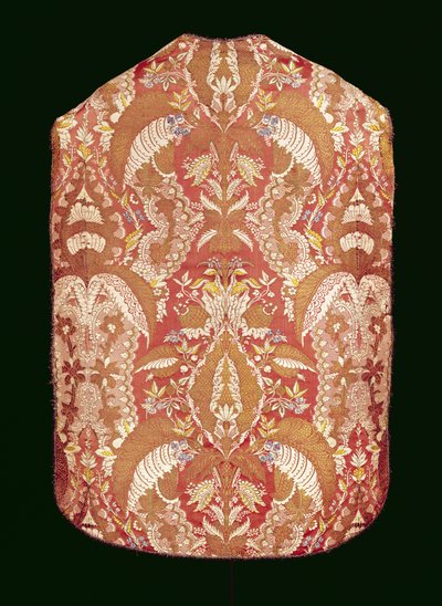 Chasuble、レース模様のシルク、フレンチ、c.1720 作： Unbekannt Unbekannt