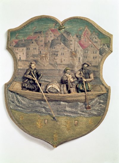 ウルフポップ、パッサウ、1574年頃-5によって実行された刺繍ギルドシンボル 作： Unbekannt Unbekannt