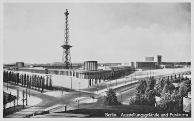 展示ホールと放送塔、シャルロッテンブルク、ベルリン、c.1930 作： Unbekannt Unbekannt