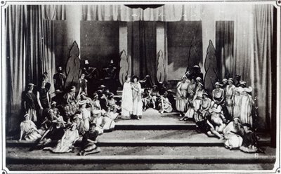 ヘンデルのオラトリオセメレのイングランドでの最初のステージパフォーマンス。 1925 作： Unbekannt Unbekannt