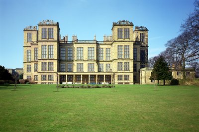 ハードウィックホール、外観、構築1590年-97、ダービーシャー、イギリス 作： Unbekannt Unbekannt