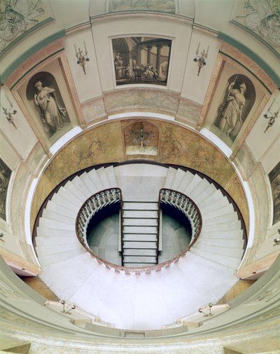 Home House、20 Portman Square、View of the stairwell、built c.1776 by Robert Adam 1728-92、London、UK写真 作： Unbekannt Unbekannt