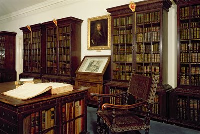 Pepys Library、Magdalene College、ケンブリッジの内部ビュー 作： Unbekannt Unbekannt