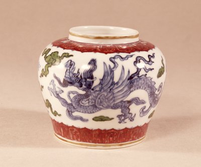 壺、15世紀後半の東彩装飾（格闘または対照的な色） 作： Unbekannt Unbekannt