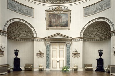 ケドルストンホール、ザサルーン、イギリス、ダービーシャー、ロバートアダム（1728-92）によって設計され、1763年に完成 作： Unbekannt Unbekannt