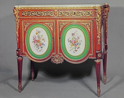 ルモル16世のキャビネット、刻印されたM.Carlin JME、ormoluとSevresのプラークで装飾、c.1774 作： Unbekannt Unbekannt
