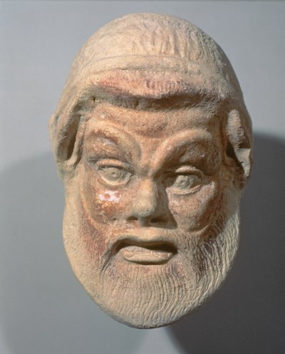 劇場の外からのマスク、紀元前3世紀 作： Unbekannt Unbekannt