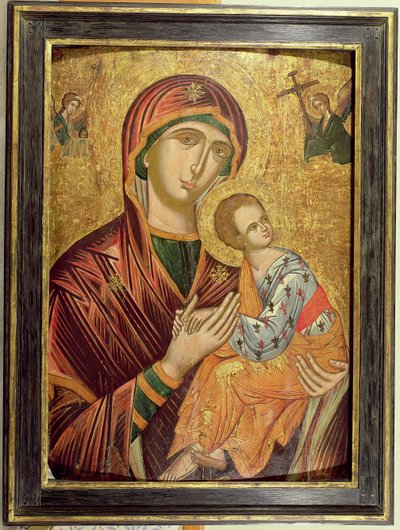 情熱の神の母、クレタ島のギリシャのアイコン、16世紀初頭 作： Unbekannt Unbekannt