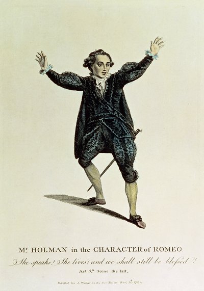 ロメオのキャラクター、パブでホルマン氏。 1784 作： Unbekannt Unbekannt