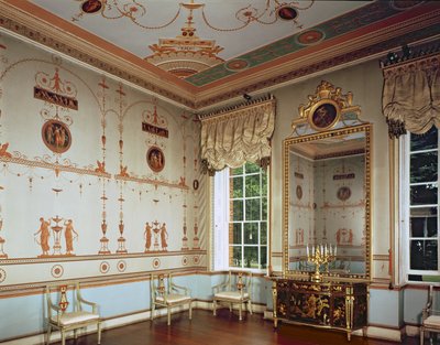 ロバートアダム（1728-92）によって建設されたオスターリーパーク、エトルリアルーム（1761年、イギリス、ミドルセックス） 作： Unbekannt Unbekannt