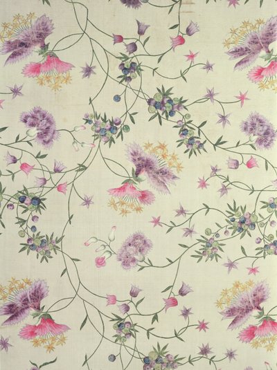 自然主義の花で描かれた素材 作： Unbekannt Unbekannt
