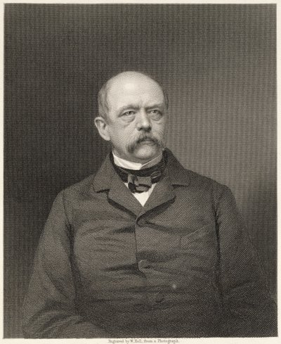 写真、パブからウィリアムホール（1807-71）によって刻まれたオットーフォンビスマルク（1815-98）の肖像画。ウィリアム・マッケンジー 作： Unbekannt Unbekannt