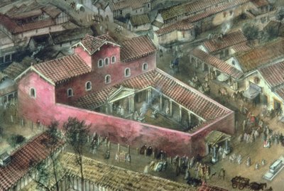 ベルラミウムにある2世紀の三角形の寺院の再建 作： Unbekannt Unbekannt