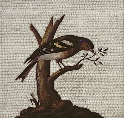 木の鳥のローマ時代のモザイク 作： Unbekannt Unbekannt