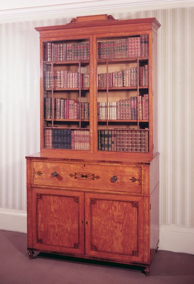 秘書書棚、Hepplewhiteスタイル、c.1788 作： Unbekannt Unbekannt