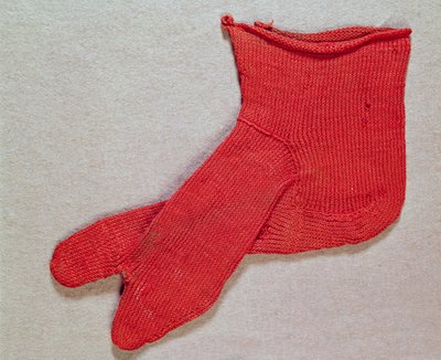 靴下、エジプトのペア、エジプトローマ時代、4〜5世紀 作： Unbekannt Unbekannt