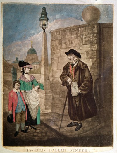 オールドバラードシンガー、1780年頃 作： Unbekannt Unbekannt