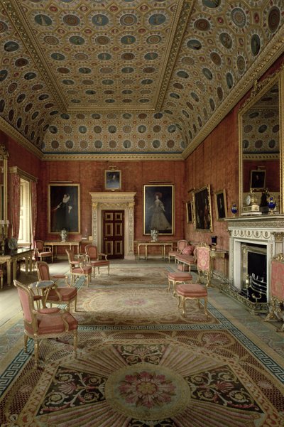 赤い応接室、Syon House、Middlesex（24620も参照） 作： Unbekannt Unbekannt