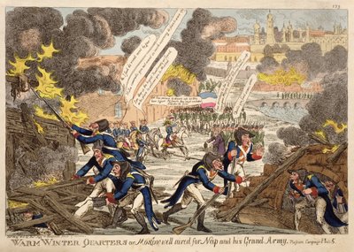 1813年5月のロシアのキャンペーンというタイトルのシリーズから、ウィリアムズによってナポレオンと彼の大陸軍のためによく放送された暖かい冬の四半期またはモスクワ 作： Unbekannt Unbekannt