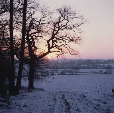 雪、ホックリー、エセックスの冬景色 作： Unbekannt Unbekannt