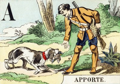 A：Apporte-The Hunting Alphabet、c.1890（彫刻） 作： Unbekannt