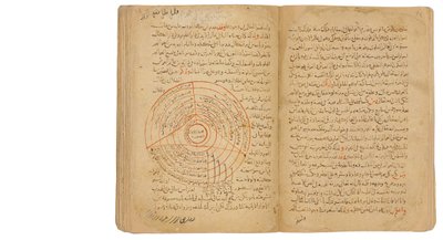 オカルト科学に関する宝物集、マムルーク朝エジプトまたはシリア、2ラマダンAH 717 - 1317-18 AD（紙に黒と赤のインク） 作： Unbekannt