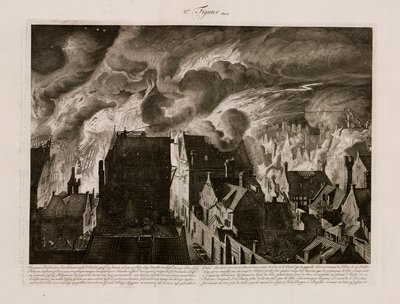 1679年7月27日、オランダ・アムステルダムの大火事 作： Unbekannt